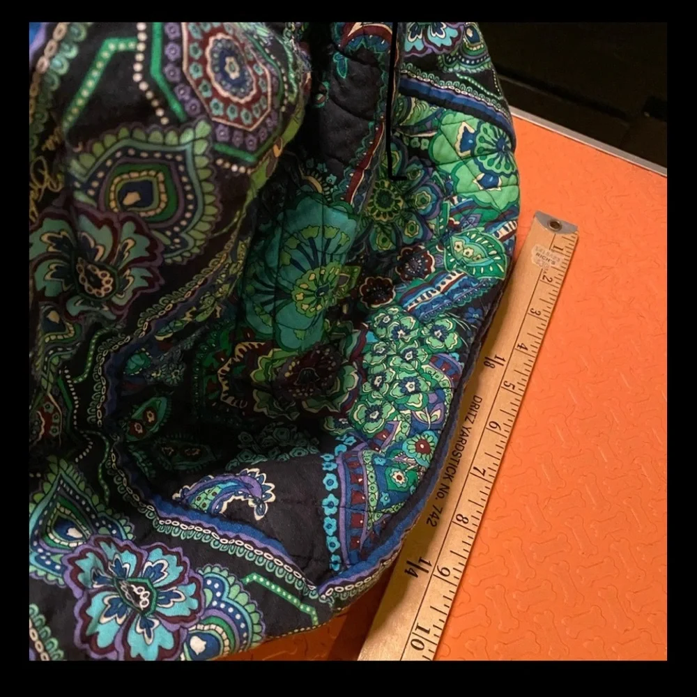 Vera Bradley Paisley Quilted Travel Bag - Blue and Green